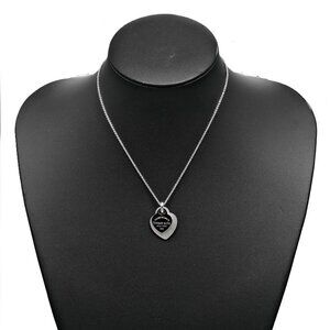 TIFFANY&Co. Return to TIFFANY&Co. Double Heart Tag Necklace Silver925